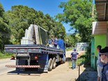 Auditores fiscalizam caminhão na operação Pedra Bruta 3