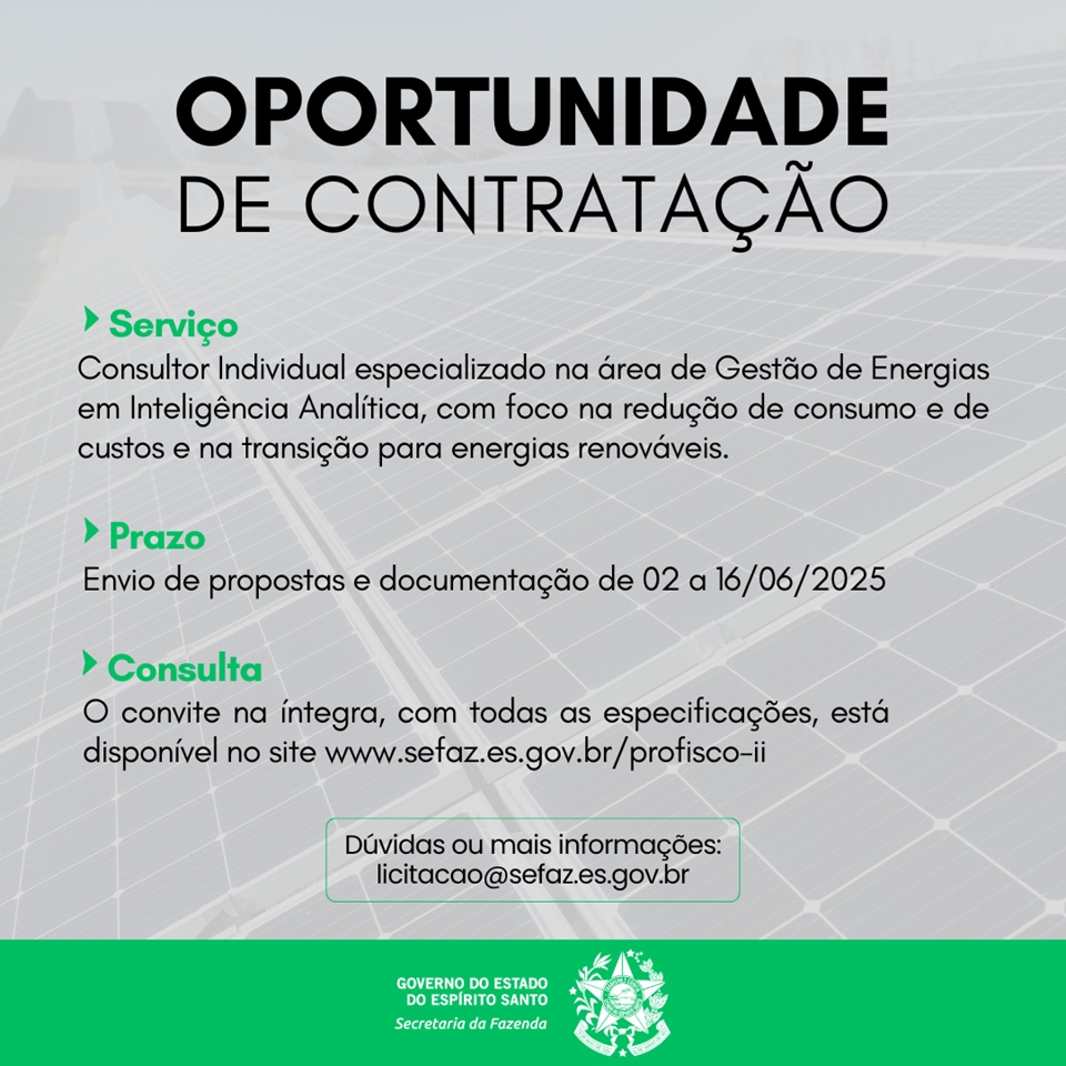 Consultor - Gestão de energias