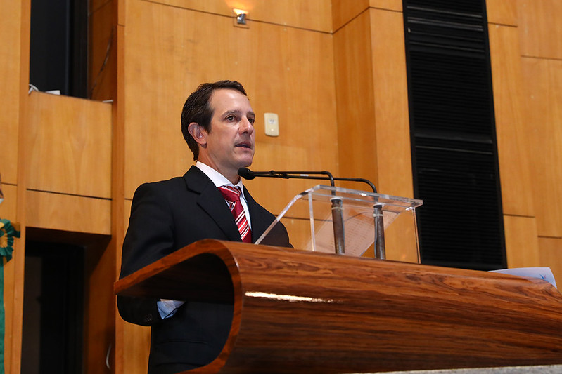 Marcelo Altoé em prestação de contas na Assembleia Legislativa|||Fotógrafo:Lucas S. Costa / Ales