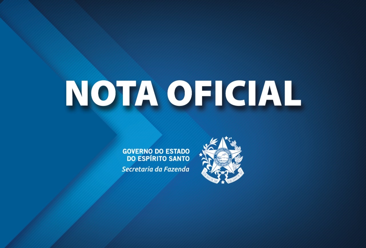 Nota oficial Sefaz