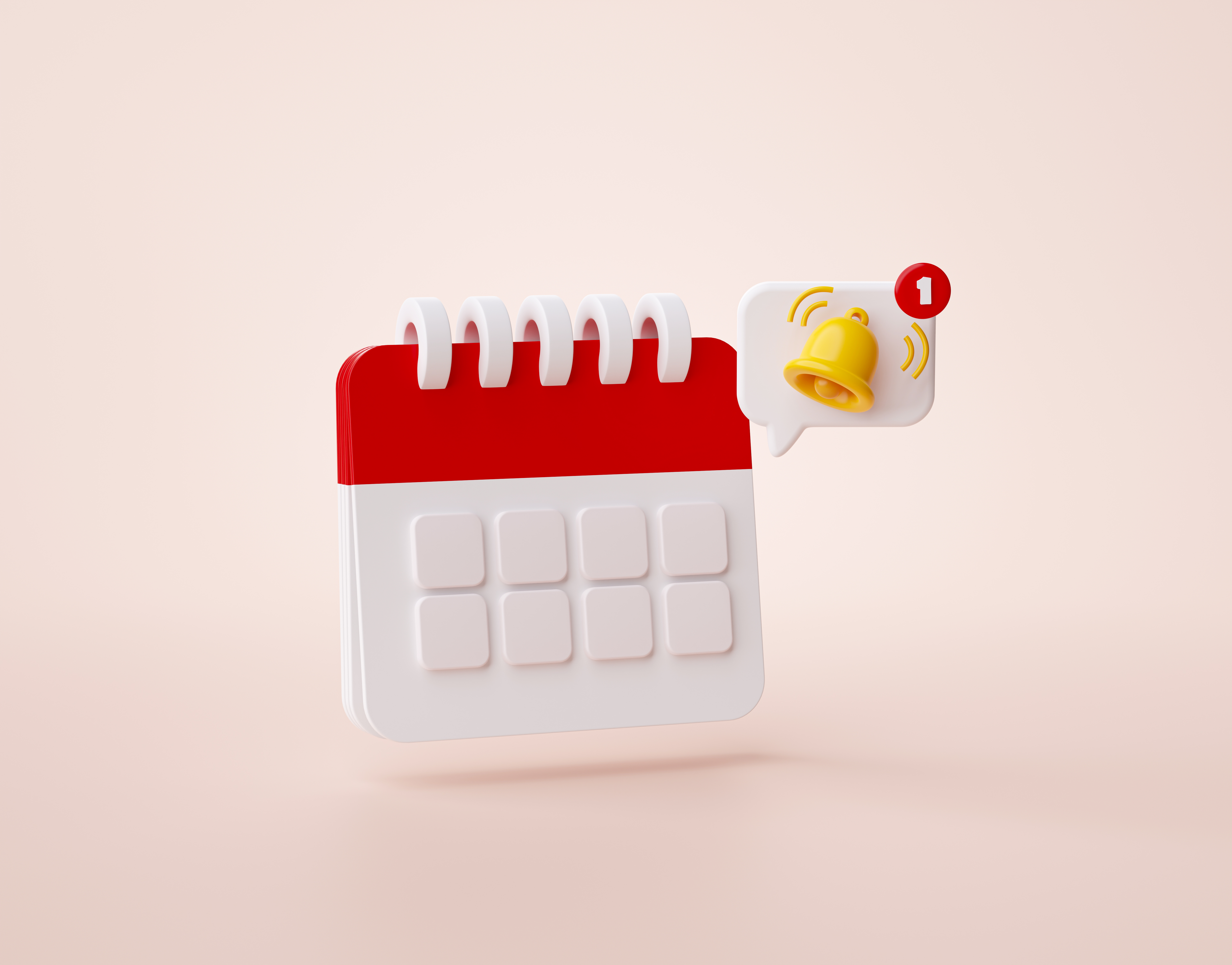 icone-de-notificacao-de-lembrete-de-calendario-vermelho-site-ui-ilustracao-de-renderizacao-3d