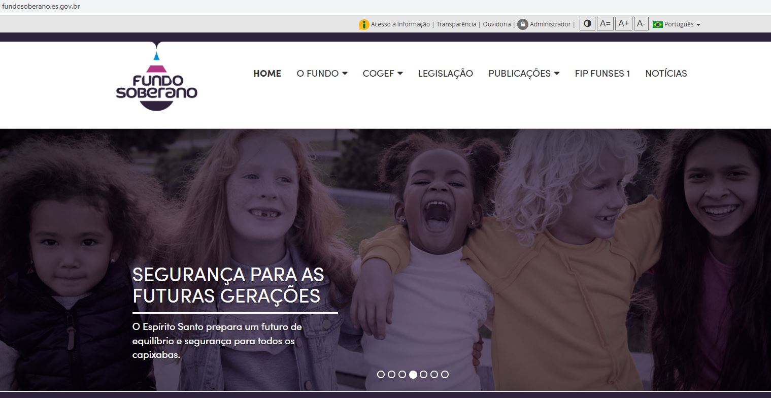 site Fundo Soberano